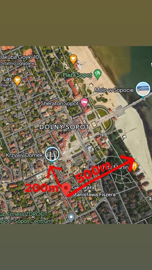Agapella Apartamenty- Apartament Fiszera 500M From The Beach, Free Parking Sopot Kültér fotó